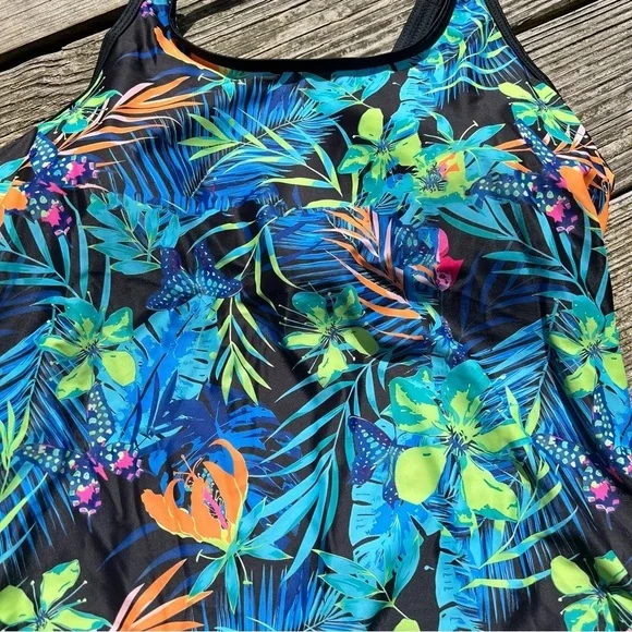 2 piece tropical tankini plus size - Picture 6 of 12